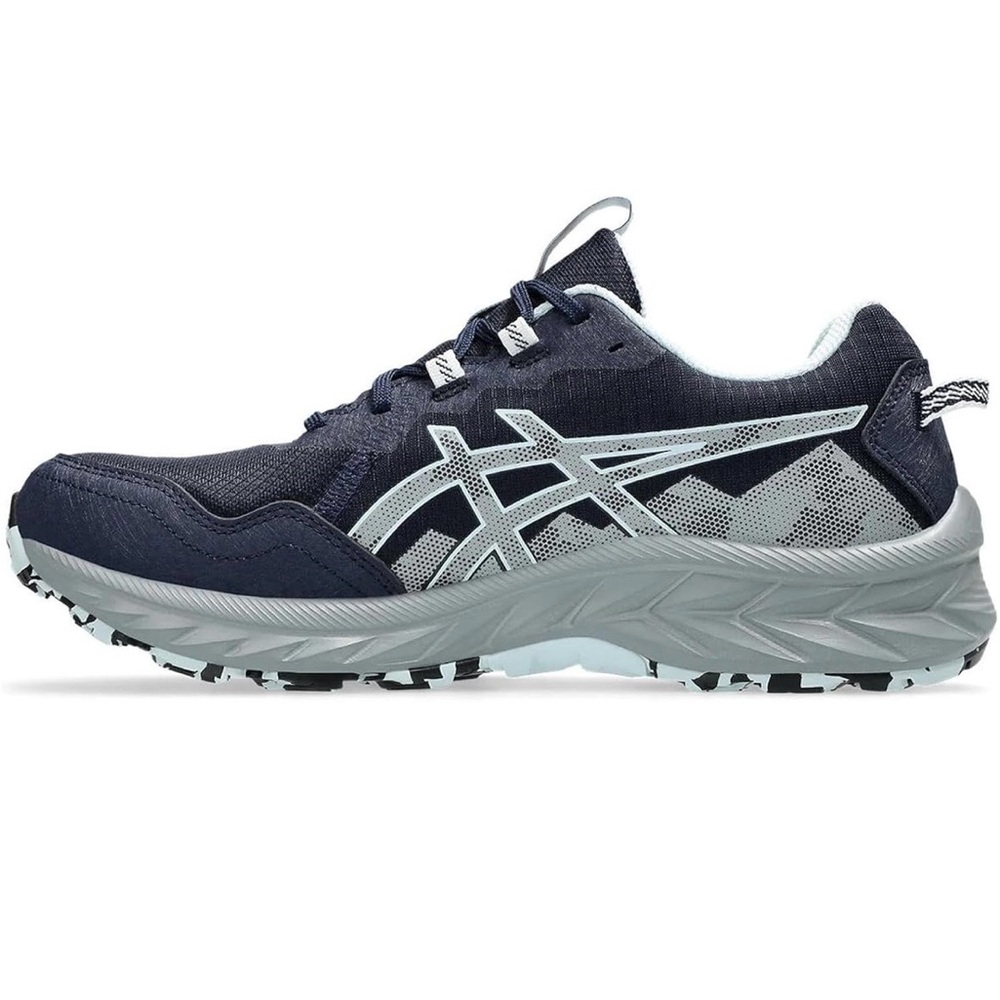 Asics Navy and Light Gray Women's Athletic Running Shoe